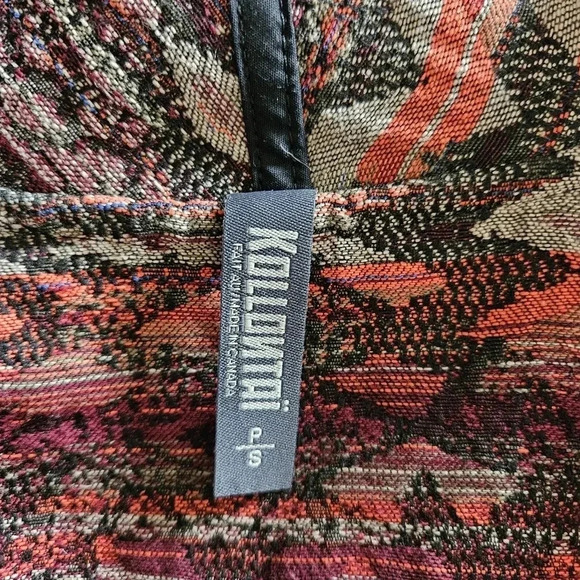 Kollontai Aztec Open Front Bohemian Hippie Casual Fall Cardigan Size Small. - Picture 14 of 16